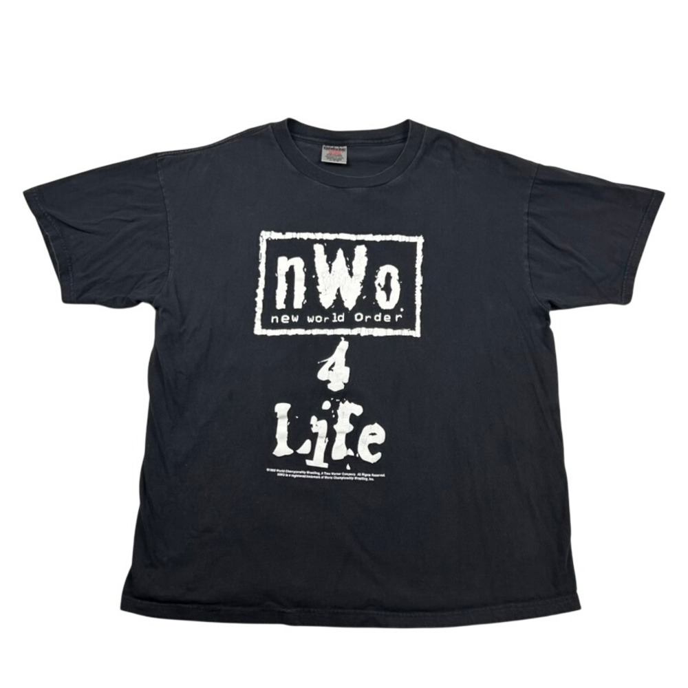 Vintage Oneita nWo Shirt Mens XL New World Order 4 Life WCW Wrestling 90s 1998